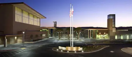 Murrieta Valley USD campus at dusk